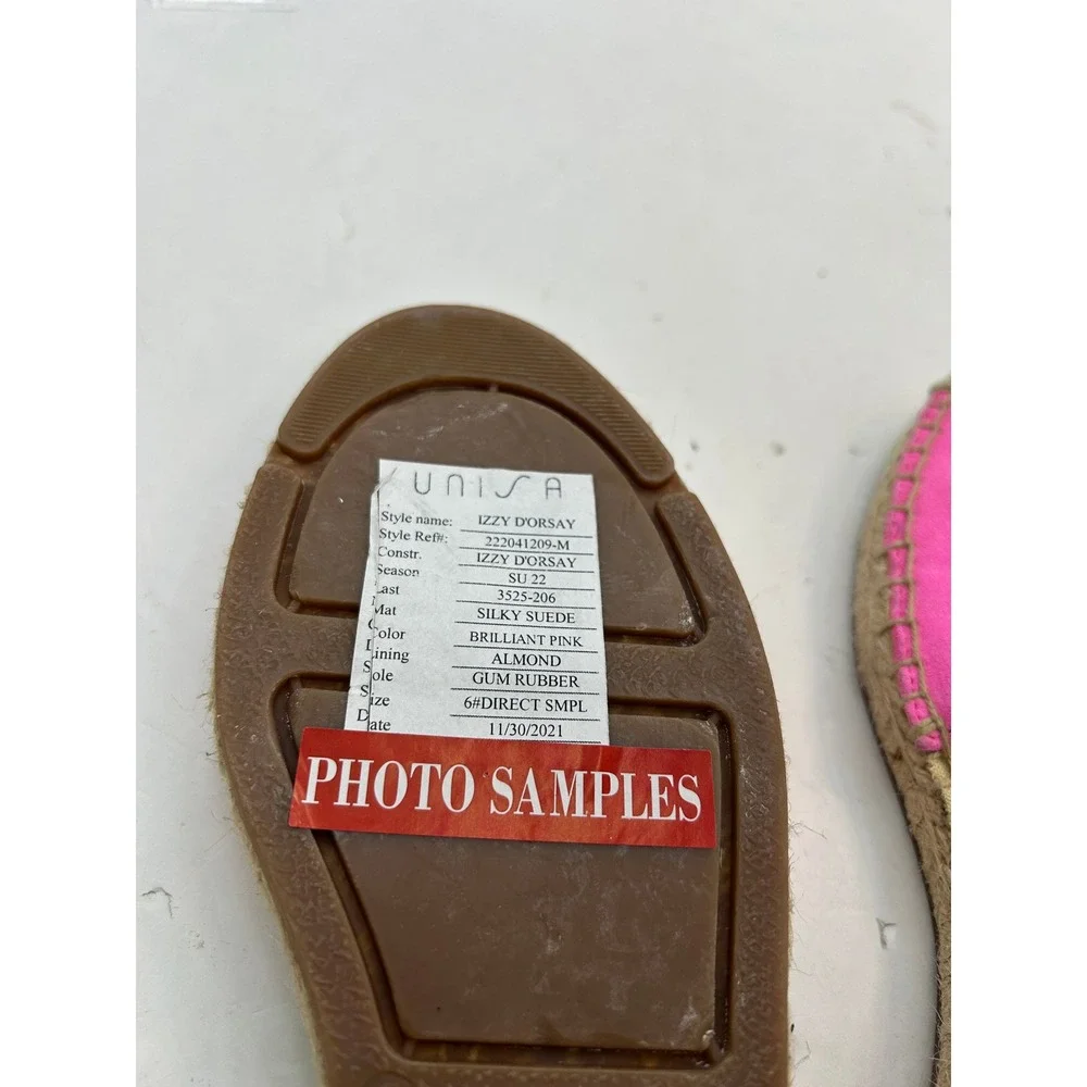 Talbots Izzy DOrsay Espadrille Sandals Womens 6 Pink